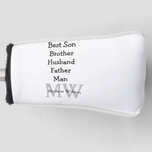 Trauzeuge in Ehemann Papa zitiert Namen hinzufügen Golf Headcover