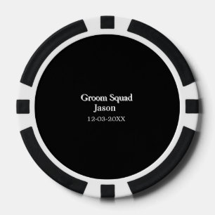 Trauzeuge Junggeselinnen-Abschied hinzufügen Namen Pokerchips