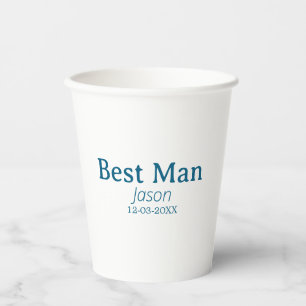 Trauzeuge Junggesellinnenabschied Name modern einf Pappbecher