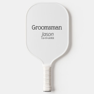 Trauzeuge Junggesellinnenabschied Name modern einf Pickleball Schläger