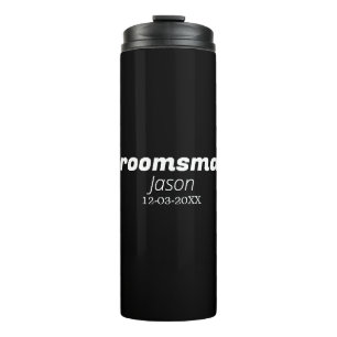 Trauzeuge Junggesellinnenabschied Name modern einf Thermosbecher
