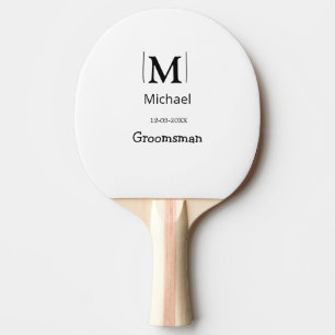 Trauzeuge Junggesellinnenabschied Name modern einf Tischtennis Schläger