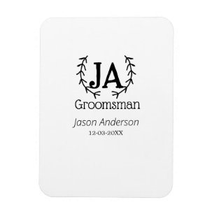 Trauzeuge Junggesellinnenparty Name modern einfach Magnet