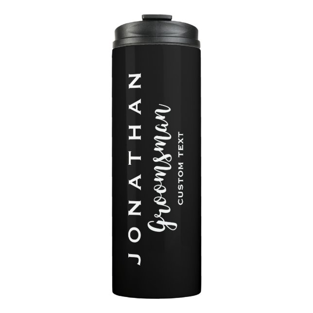 Trauzeuge-kundenspezifische Gastgeschenk Thermosbecher (Vorderseite)