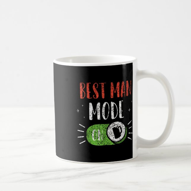 Trauzeuge-Modus im Team-Party-Bachelor-Bridge Kaffeetasse (Rechts)