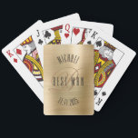 Trauzeuge Monogramm Hochzeitskarten Spielkarten<br><div class="desc">Machen Sie Ihre eigenen Karten. Personalisieren Sie dieses Design mit Ihrem eigenen Text. Sie können dieses Design weiter anpassen,  indem Sie den Link "Weitere Anpassung" auswählen,  falls gewünscht.</div>