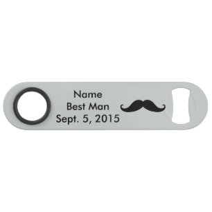 Trauzeuge Mustache Hat und Anzug Speed Flasche Ope Speedflaschenöffner