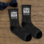 Trauzeuge Name Black Wedding Socks Socken<br><div class="desc">Trauzeugen brauchen immer neue Socken für Ihre Hochzeit. Fügen Sie einfach seinen Namen und Ihr Hochzeitsdatum hinzu</div>