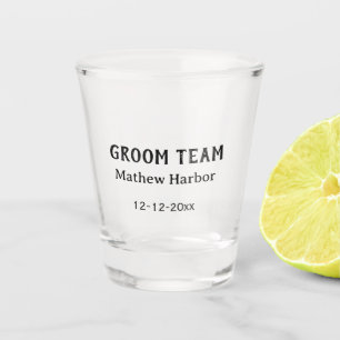 Trauzeuge Name Datum Junggesellenabschied Schnapsglas