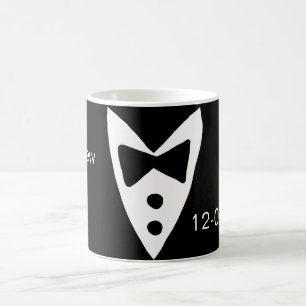 Trauzeuge Name Jahr schwarze Fliege Hemd Krawatte Kaffeetasse