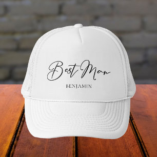 Trauzeuge Personalisiert Chic Minimalistische Hoch Truckerkappe
