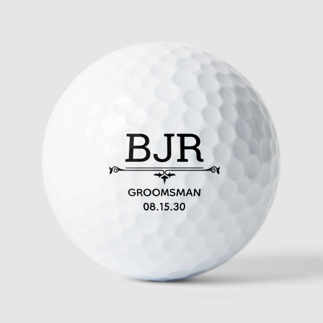Trauzeuge Personalisierte Golfbälle (Vorderseite)