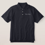 Trauzeuge Polo Shirt<br><div class="desc">Trauzeuge Polo Shirt wird in Navy mit White bestickten Text gezeigt. Passen Sie dieses Objekt an oder kaufen Sie es wie gezeigt.</div>