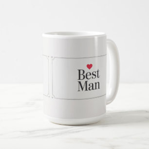 Trauzeuge Red Heart Classic Tasse