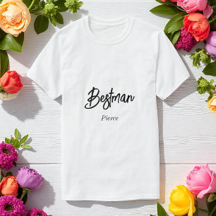 Trauzeuge Schwarz Weiß Hochzeit Brautjungfern T-Shirt