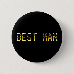 Trauzeuge. Schwarzes u. Goldfarbe.  Las Vegas Button