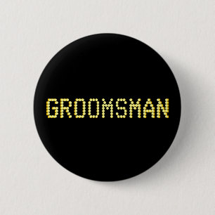 Trauzeuge. Schwarzes u. Goldfarbe.  Las Vegas Button