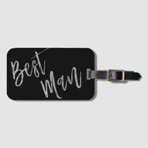 Trauzeuge Silver Foil Gepäcktasche Gepäckanhänger