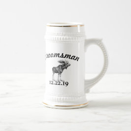 Trauzeuge Stein Vintag Moose Bierglas