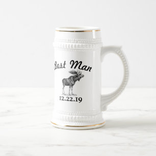 Trauzeuge Stein Vintag Moose Bierglas