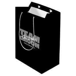 Trauzeuge Team Groom Wedding Individuelle Name Bla Mittlere Geschenktüte