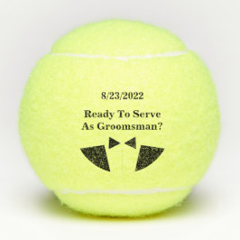 Trauzeuge Tennis Ball Einladung