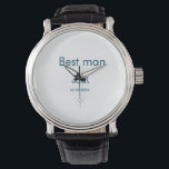 Trauzeuge Trauzeuge hinzufügen Name Text bachelore Armbanduhr<br><div class="desc">Gestaltung</div>