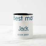 Trauzeuge Trauzeuge hinzufügen Name Text bachelore Zweifarbige Tasse<br><div class="desc">Gestaltung</div>