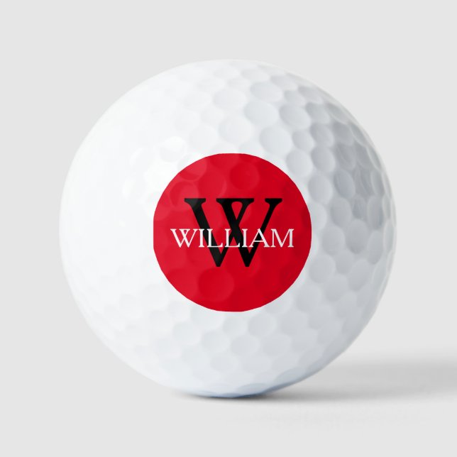 Trauzeuge-Trauzeugen, die ein Geschenk für Monogra Golfball (Vorderseite)