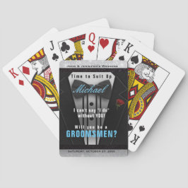 Trauzeuge Tuxedo Einladung Anzug hoch Spielkarten