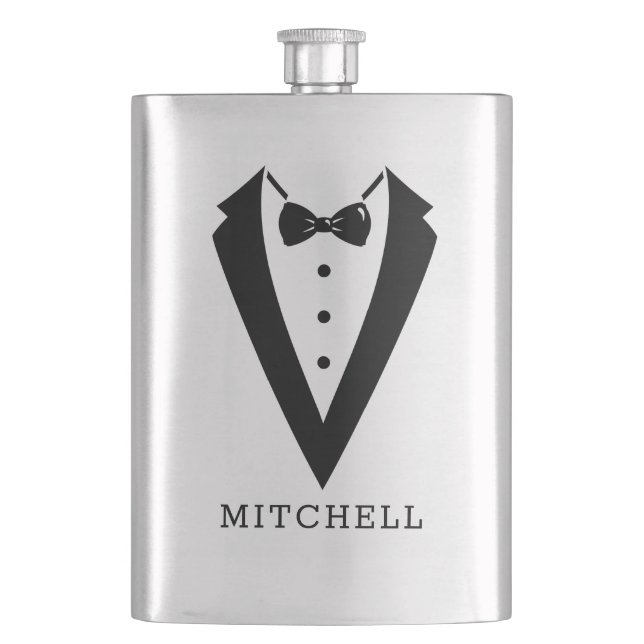 Trauzeuge verschenken Flasenflasche Personalisiert Flachmann (Vorderseite)
