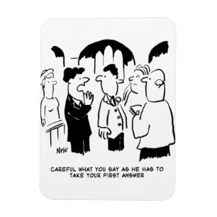 Trauzeuge-Warnung vor Bräutigam Magnet