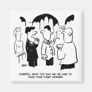 Trauzeuge-Warnung vor Bräutigam Magnet