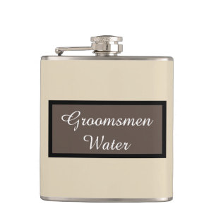 Trauzeuge-Wasser Flachmann