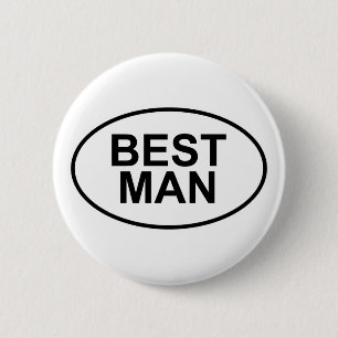 Trauzeuge-Wedding Oval Button