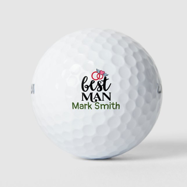Trauzeuge Wedding Party-Geschenk Golfball (Vorderseite)