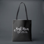 Trauzeuge Wedding Tote Bag | Coole moderne Schrift Tasche<br><div class="desc">Ihr Trauzeuge wird diese personalisierte Tasche Liebe! Die Tasche ist doppelseitig mit einem lustigen, trendigen Schriftart und wirl mit weißen Skripten ausgestattet und verfügt auch über zwei Textzeilen - Name, Hochzeitstermin, Ort, etc. des Trauzeugen. Ändern Sie die Hintergrundfarbe, um Ihre Hochzeitsfarben anzupassen - klicken Sie einfach auf Anpassen und dann...</div>
