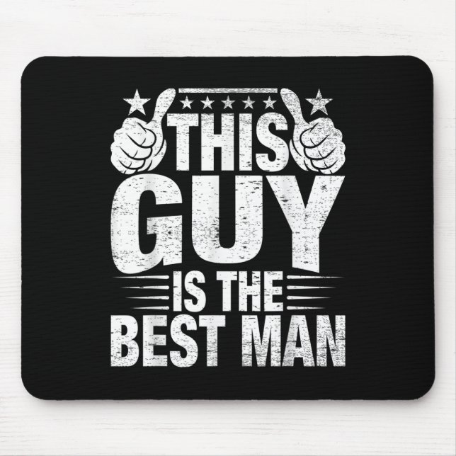 Trauzeuge Wedding Trauzeugen Funny Bridal Bachelor Mousepad (Vorne)