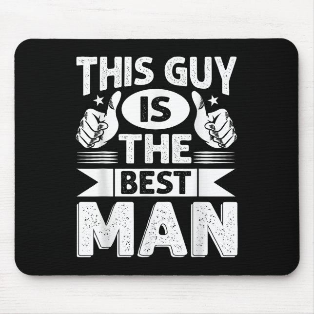 Trauzeuge Wedding Trauzeugen Funny Bridal Bachelor Mousepad (Vorne)