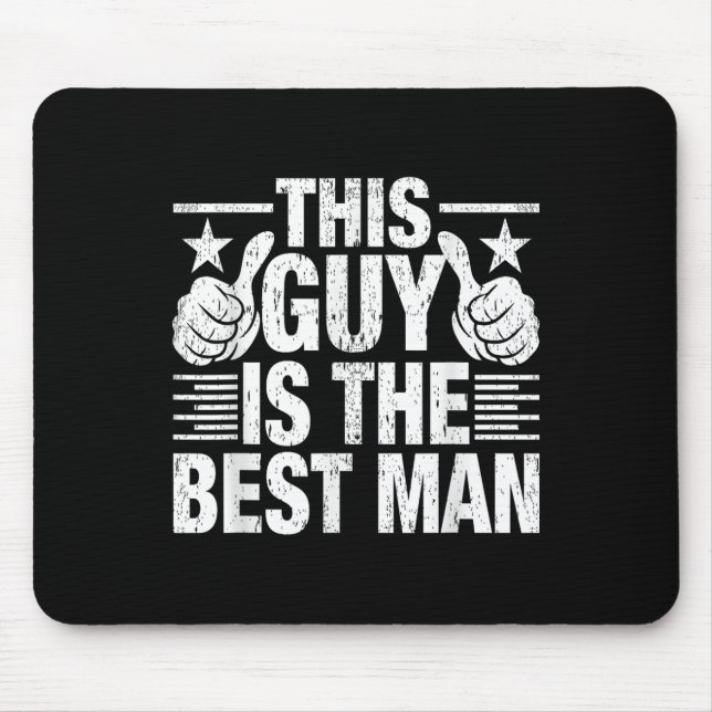 Trauzeuge Wedding Trauzeugen Funny Bridal Bachelor Mousepad (Vorne)