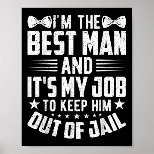 Trauzeuge Wedding Trauzeugen Funny Bridal Bachelor Poster