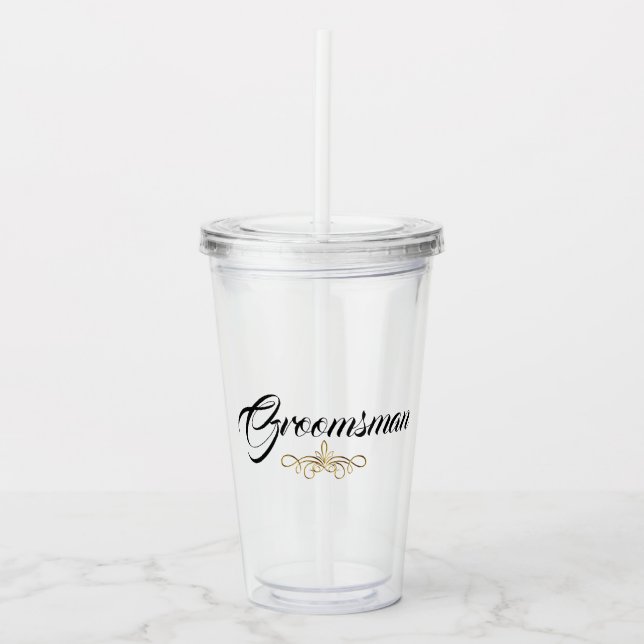 TRAUZEUGE WEDING ACRYLIC TUMBLER ACRYLTRINKBECHER (Vorderseite)