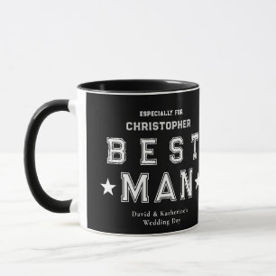 Trauzeuge Wertschätzungsgeschenk Schwarz Tasse