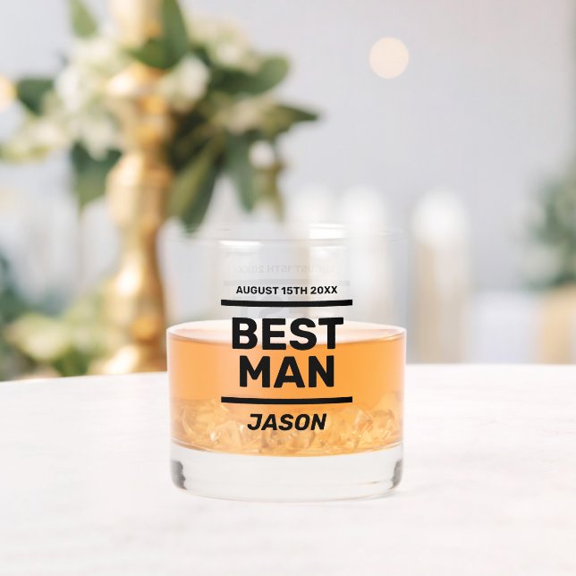Trauzeuge Whiskey trinken Glas Geschenk für Trauze (Insitu (Hochzeit))