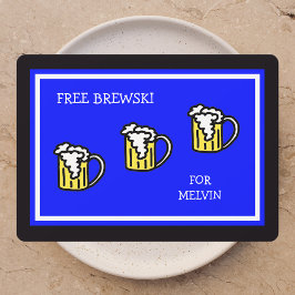 Trauzeugen Blue mit Brewski Einladung