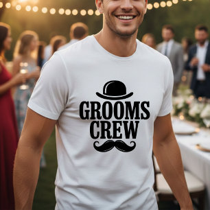 Trauzeugen-Crew Junggesellenabschied Bowler Hut T-Shirt