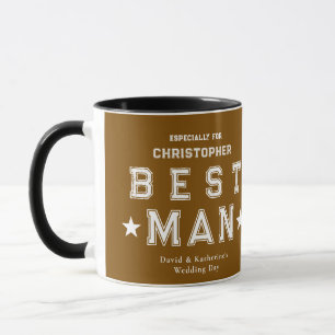 Trauzeugen Dankeschön Geschenk Braun Tasse