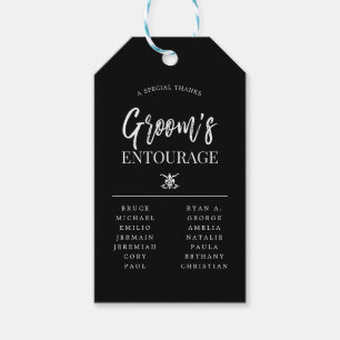 Trauzeugen des Bräutigams des Entourage- Geschenkanhänger