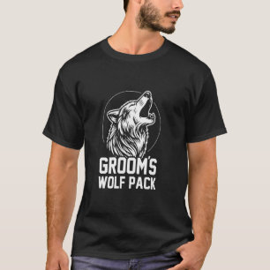 Trauzeugen des Bräutigams Wolf Pack Junggesellenab T-Shirt