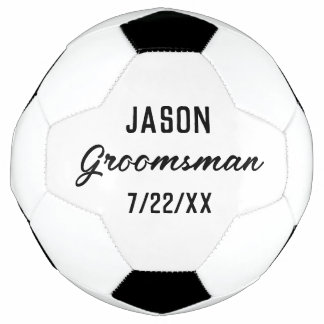 Trauzeugen-Geschenk mit individuellem Text Hochzei Fußball